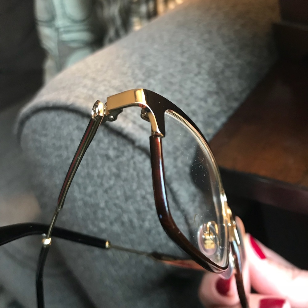On Hold⛔️Authentic Gucci 52m Gold/Acetate optical - Picture 6 of 8